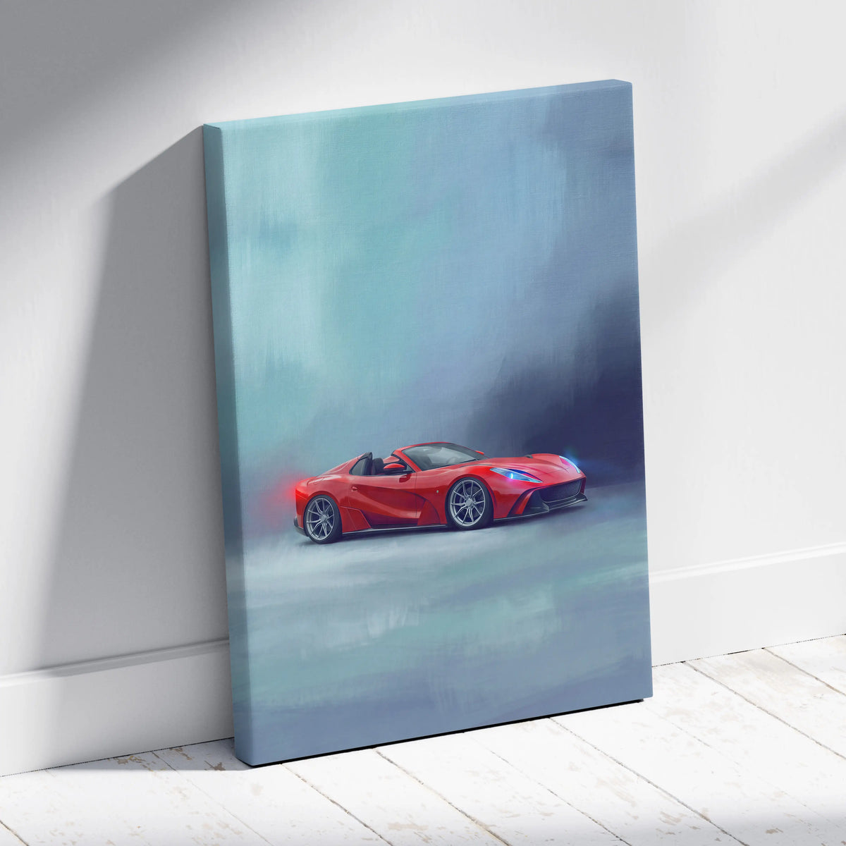 Ferrari 812 GTS Inspired Canvas Art - Premium Automotive Wall Decor