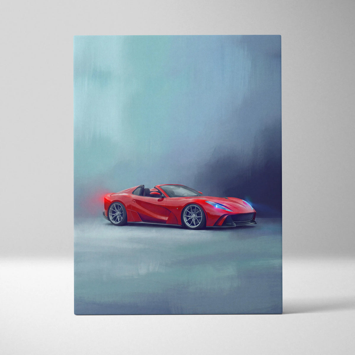 Ferrari 812 GTS Inspired Canvas Art - Premium Automotive Wall Decor