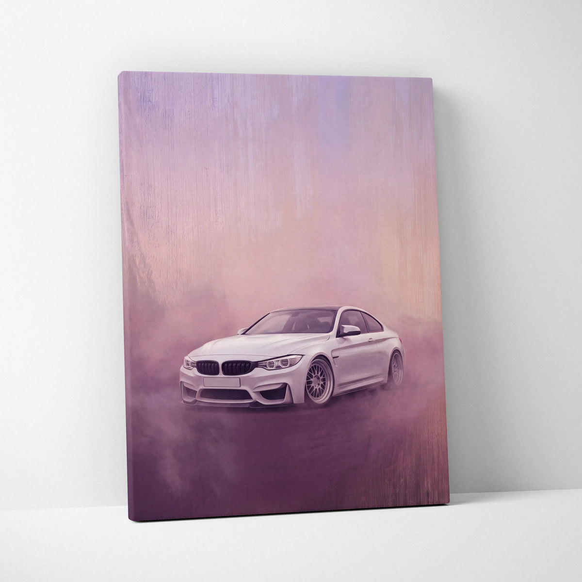 BMW M4 Inspired Automotive Wall Art, High Performance German Coupe Canvas Print