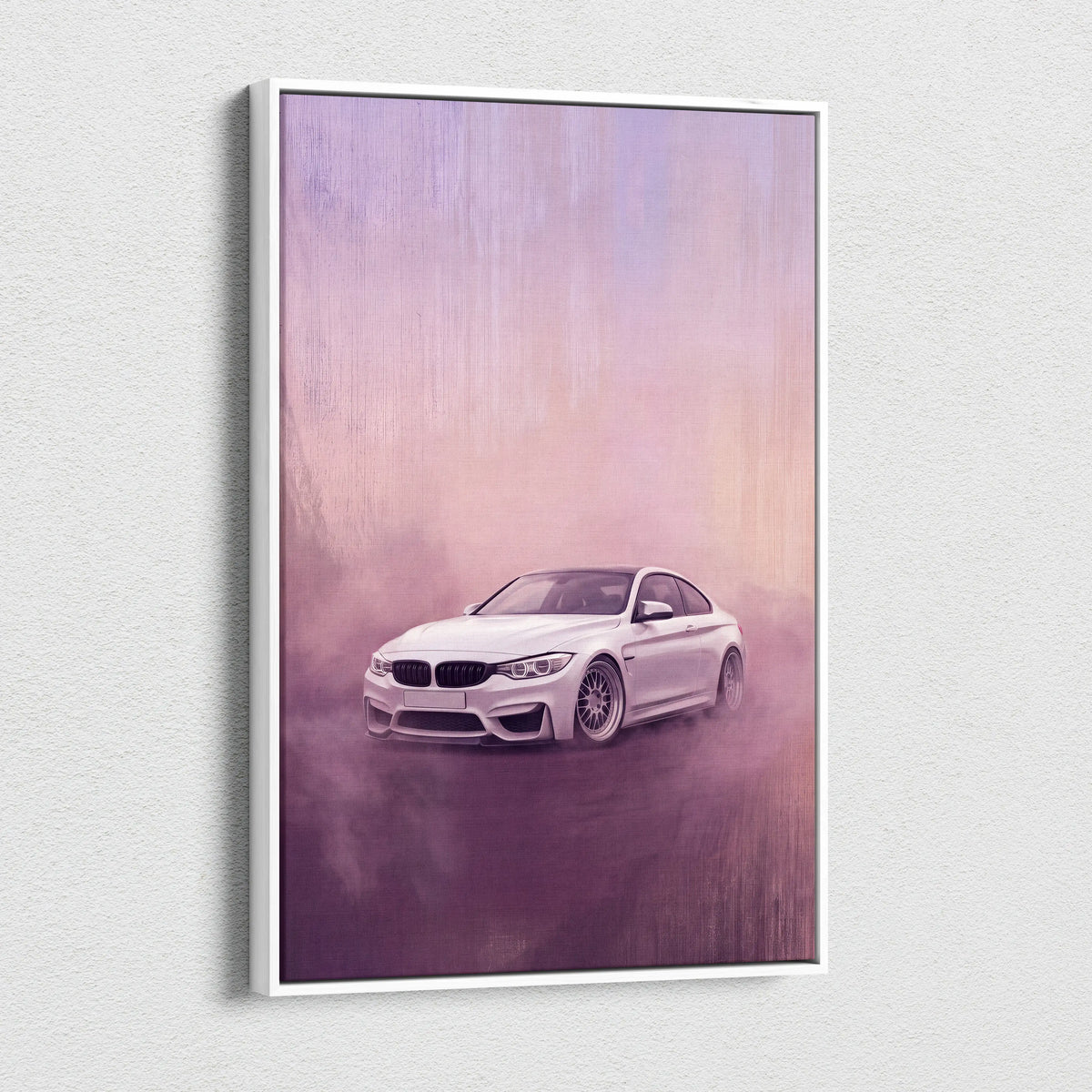 BMW M4 Inspired Automotive Wall Art, High Performance German Coupe Canvas Print