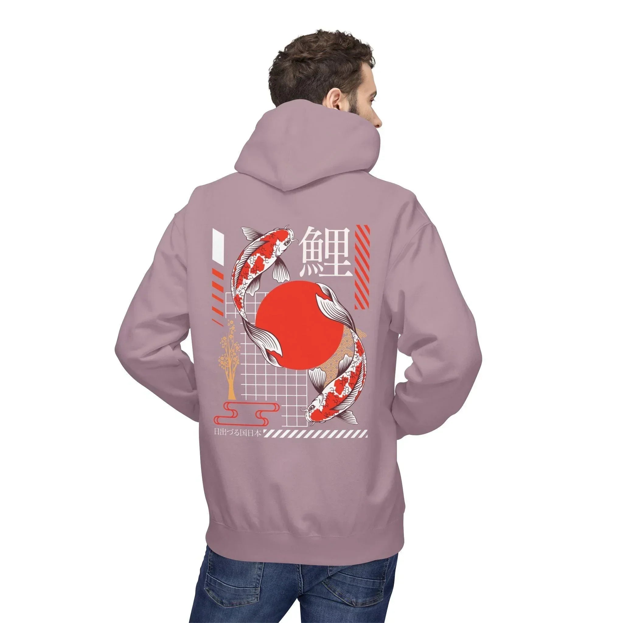 Koi Fish Streetwear Fleece Hoodie - Ultimate Comfort Meets Stylish Design
