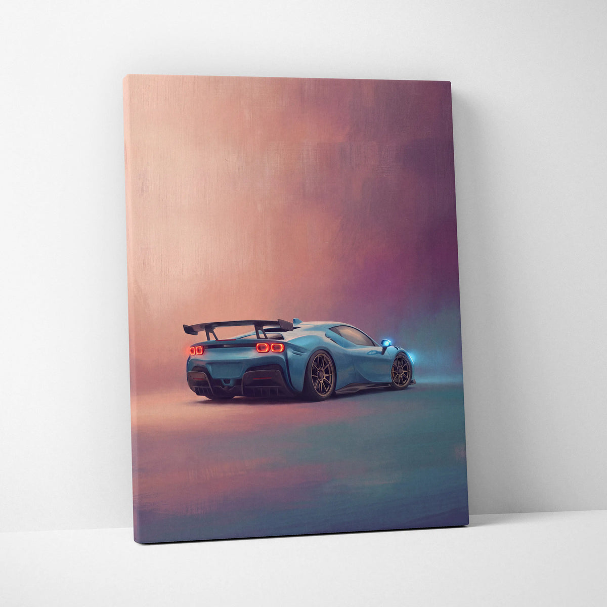 Ferrari F8 Tributo Inspired Automotive Wall Art - Luxury Supercar Canvas Print