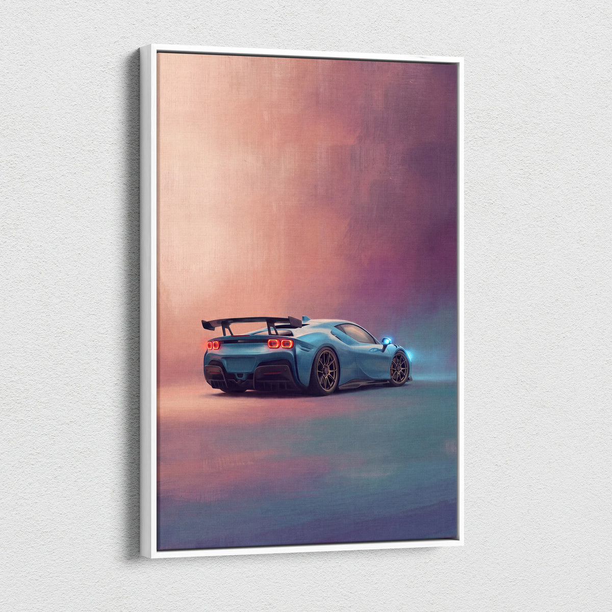 Ferrari F8 Tributo Inspired Automotive Wall Art - Luxury Supercar Canvas Print