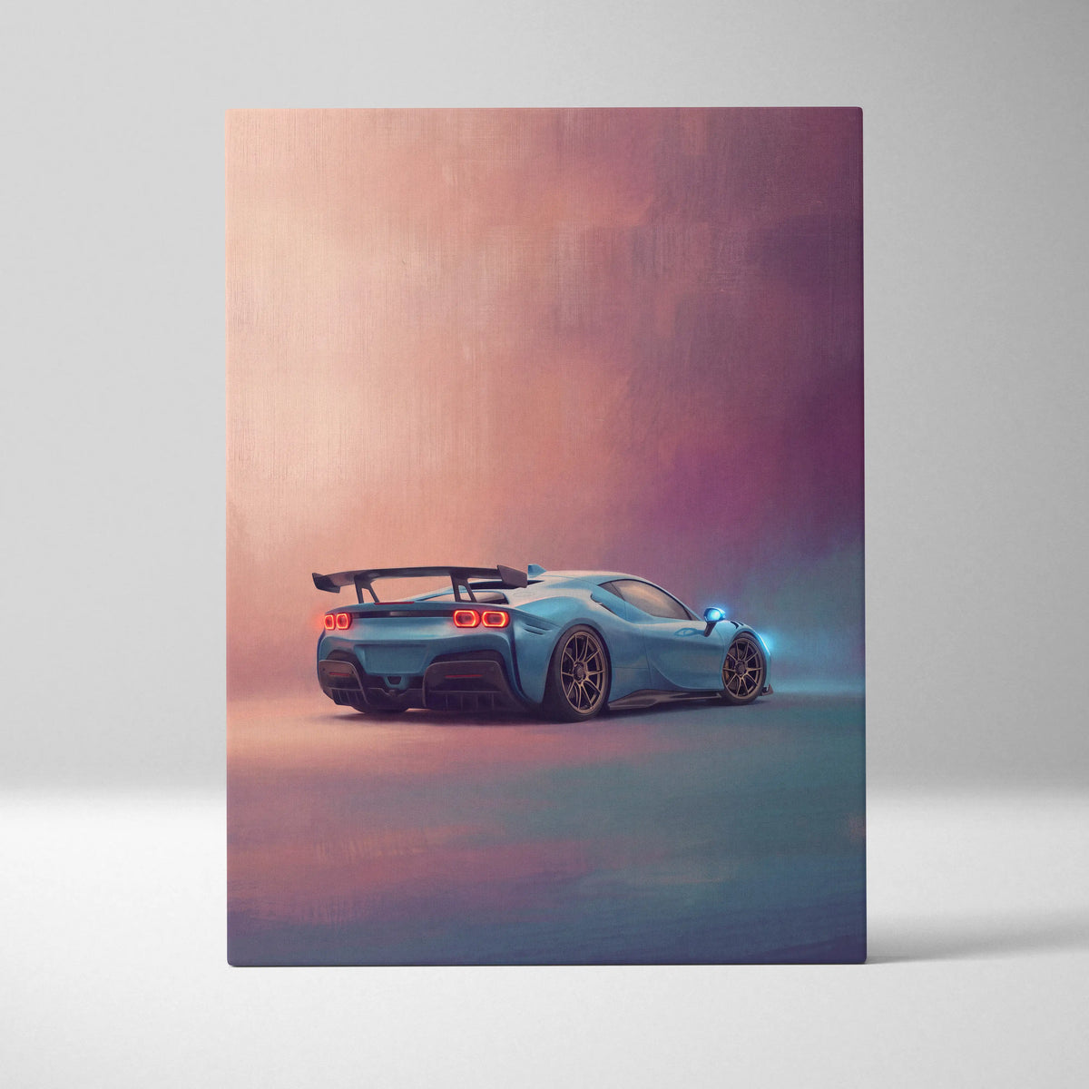 Ferrari F8 Tributo Inspired Automotive Wall Art - Luxury Supercar Canvas Print