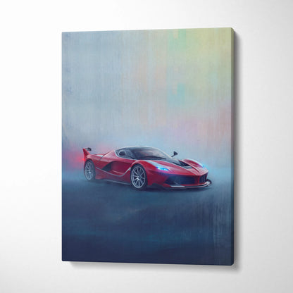 Ferrari FXX K Inspired Canvas Art - Premium Automotive Wall Decor