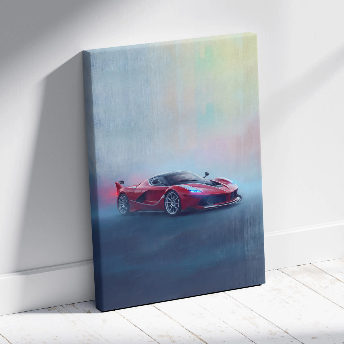 Ferrari FXX K Inspired Canvas Art - Premium Automotive Wall Decor