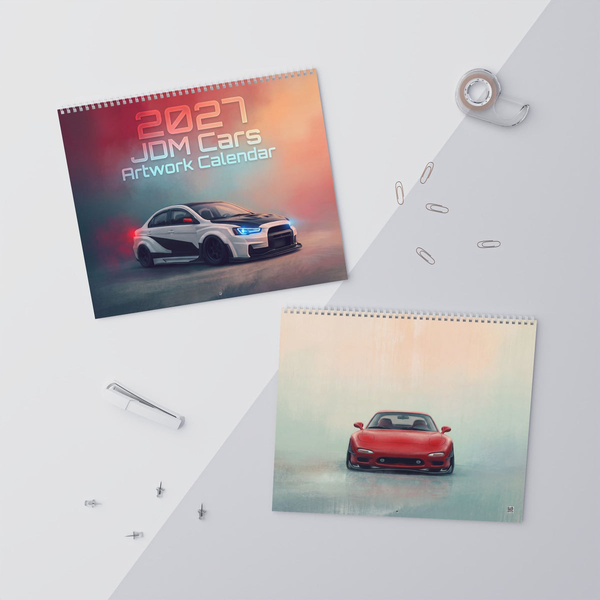 2027 JDM Cars Artwork Calendar | Japanese Tuner Car Wall Calendar