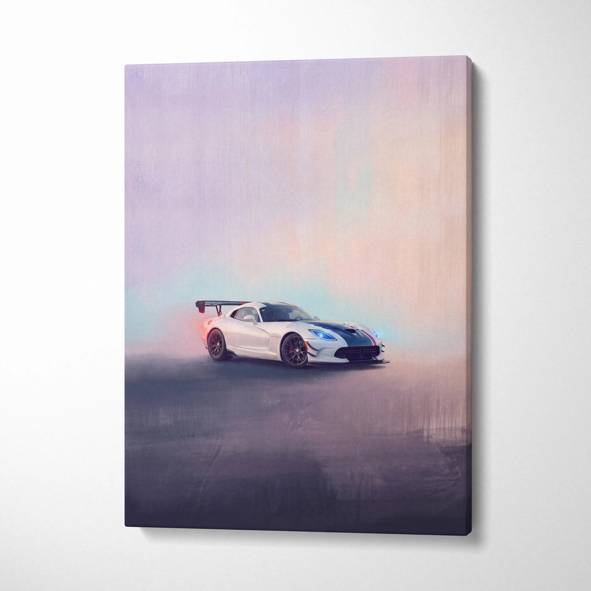 Dodge Viper SRT Inspired Automotive Wall Art - American Muscle Car Canvas Print