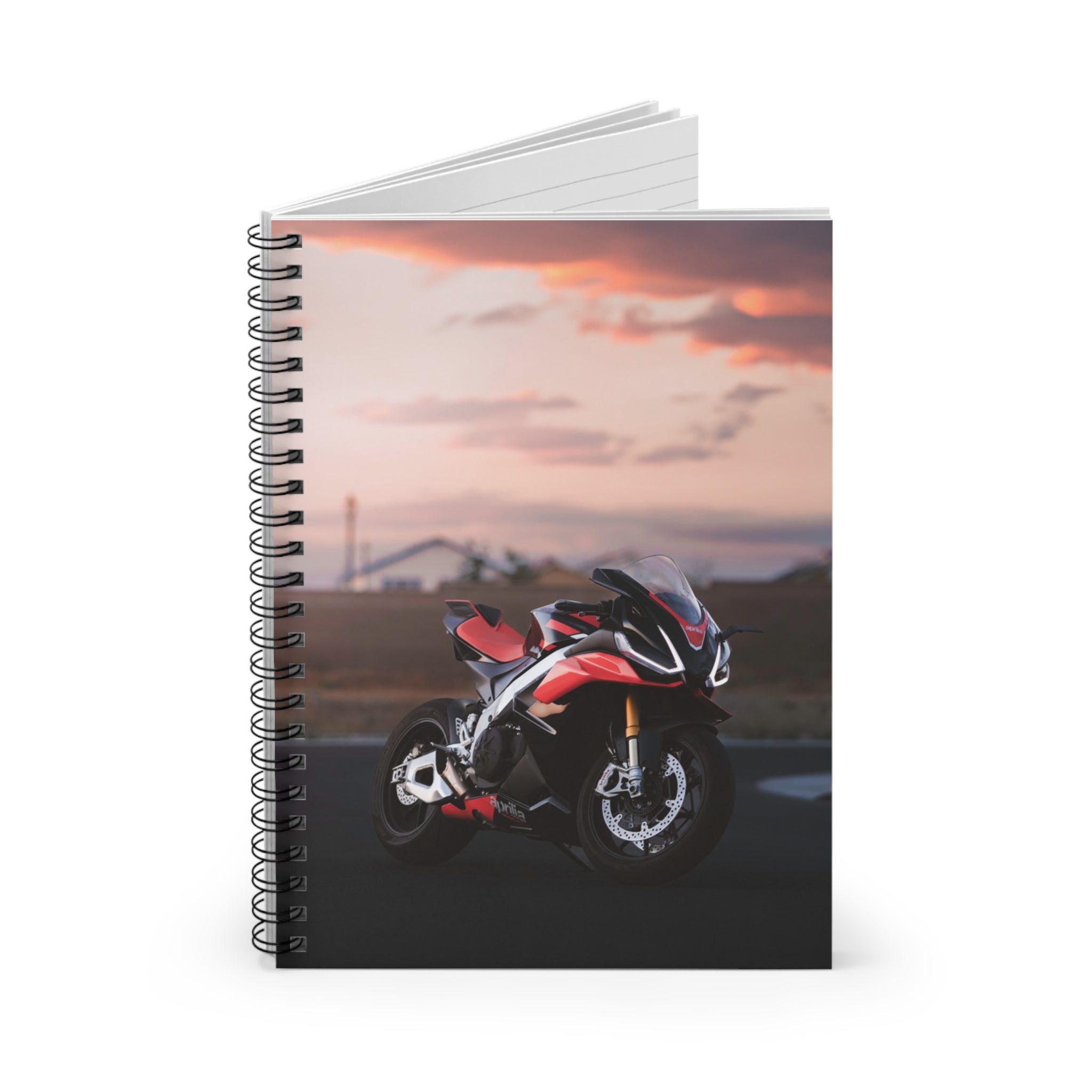 Aprilia RSV4 1100 Factory Motorcycle Spiral Notebook #006 - Throttle Designs