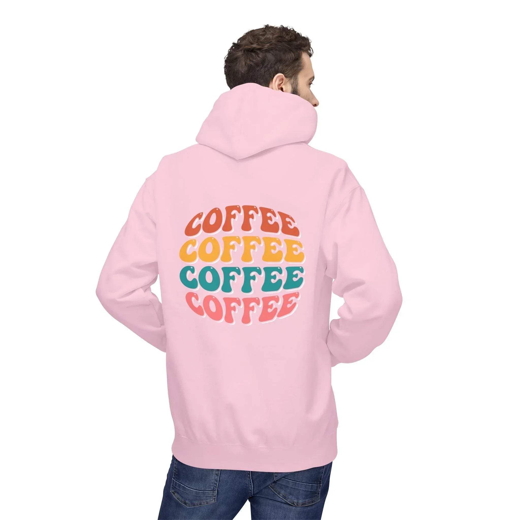 Cozy Chic Groovy Coffee Fleece Hoodie for Ultimate Comfort