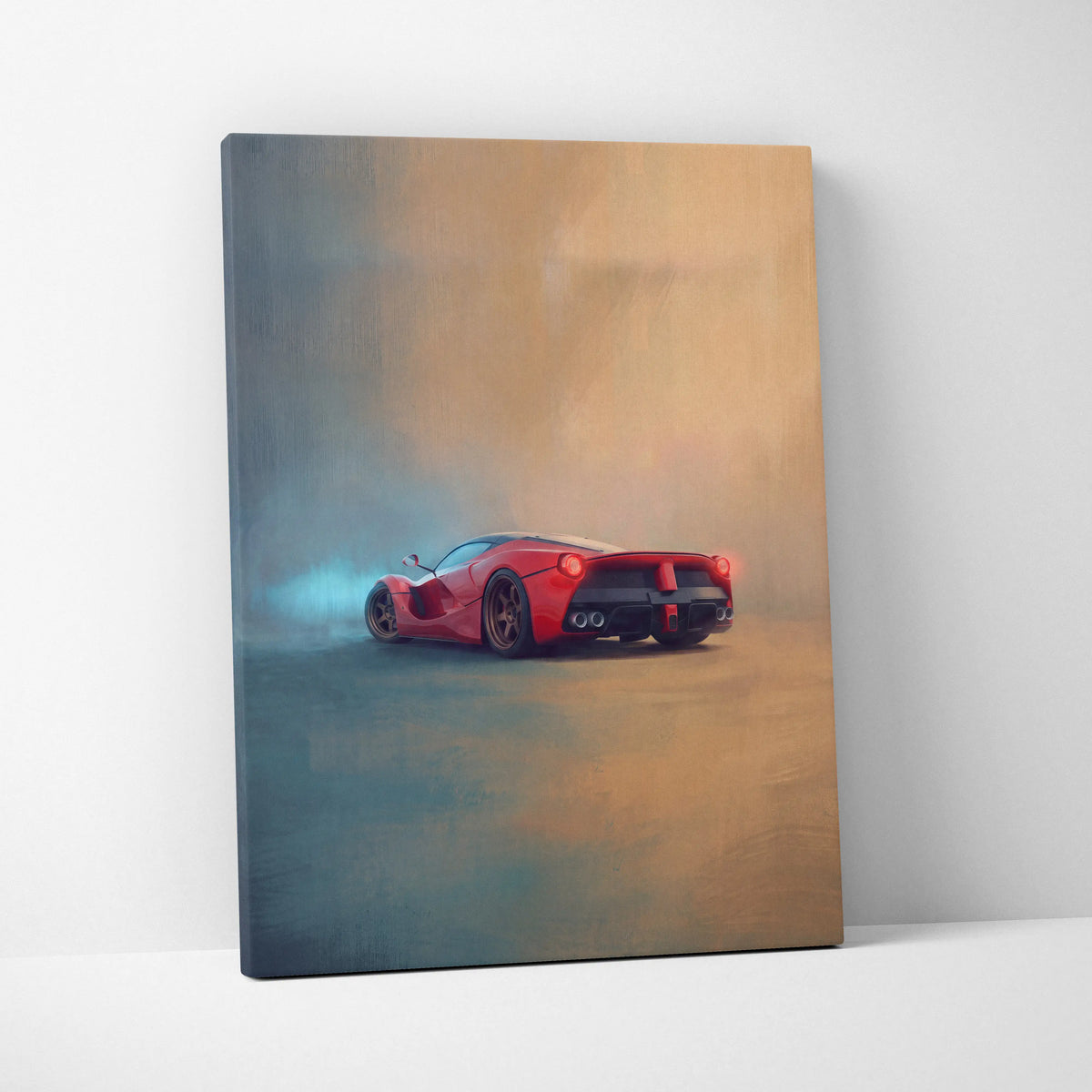Ferrari LaFerrari Inspired Car Wall Art - Track Edition Canvas Painting Print