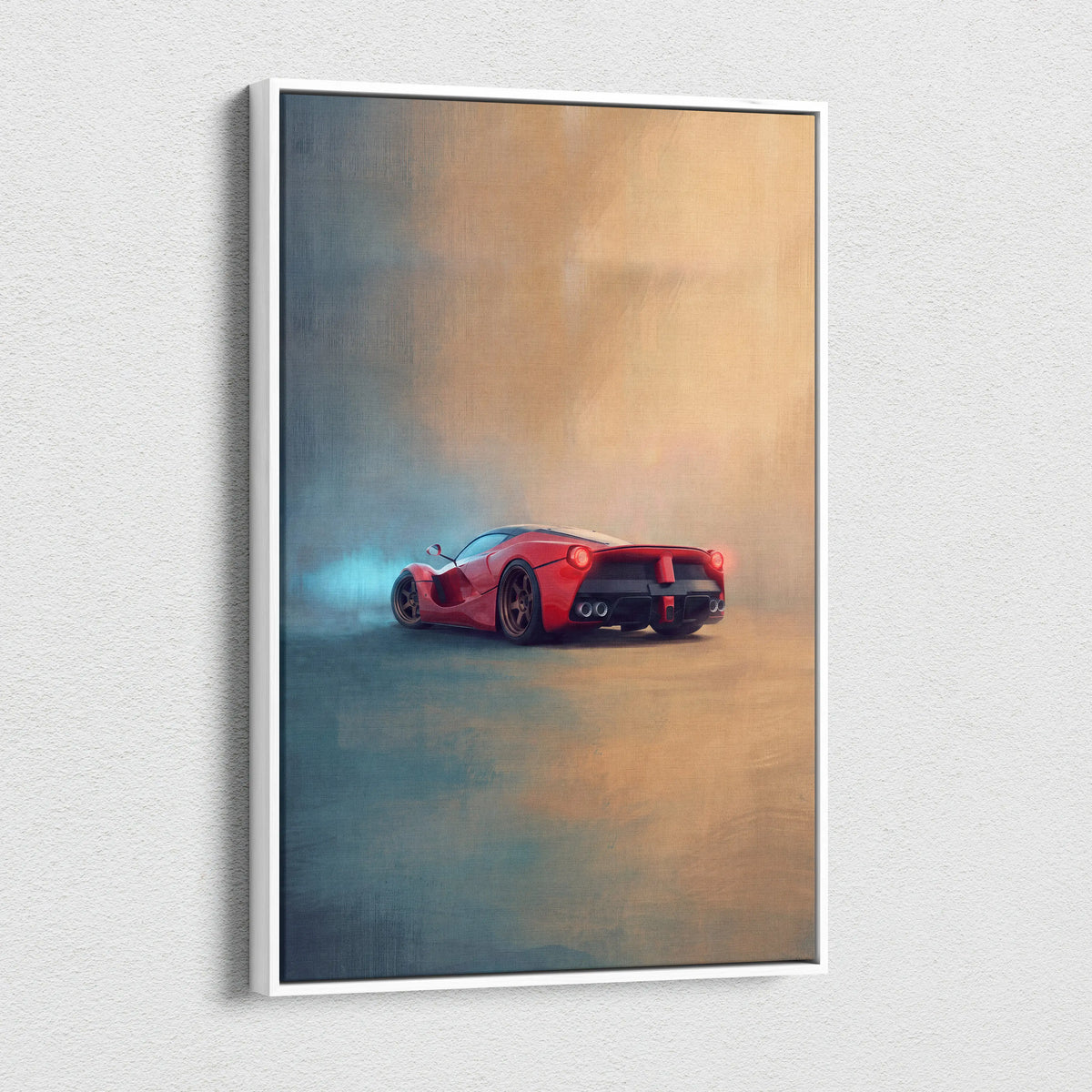 Ferrari LaFerrari Inspired Car Wall Art - Track Edition Canvas Painting Print