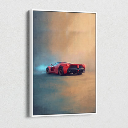 Ferrari LaFerrari Inspired Car Wall Art - Track Edition Canvas Painting Print