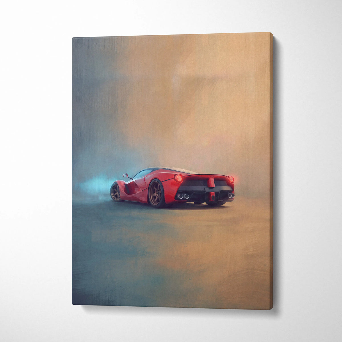 Ferrari LaFerrari Inspired Car Wall Art - Track Edition Canvas Painting Print