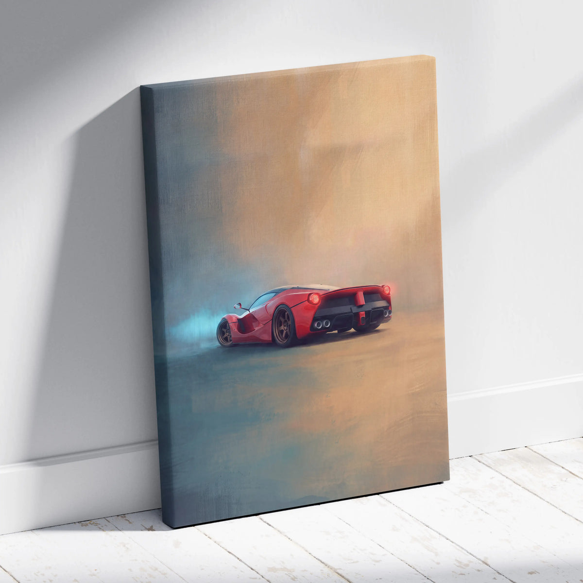 Ferrari LaFerrari Inspired Car Wall Art - Track Edition Canvas Painting Print