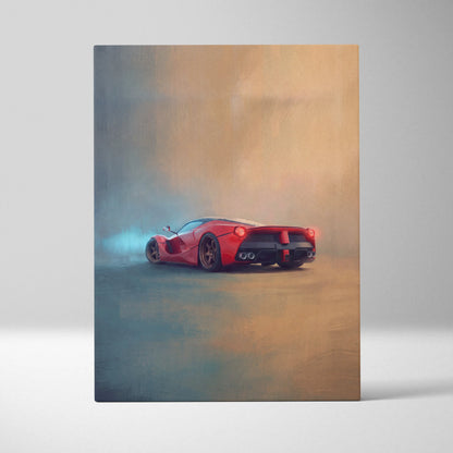 Ferrari LaFerrari Inspired Car Wall Art - Track Edition Canvas Painting Print