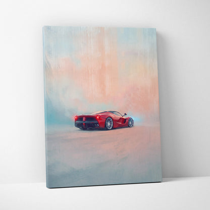 Ferrari LaFerrari Inspired Automotive Wall Art - Luxury Supercar Canvas Print