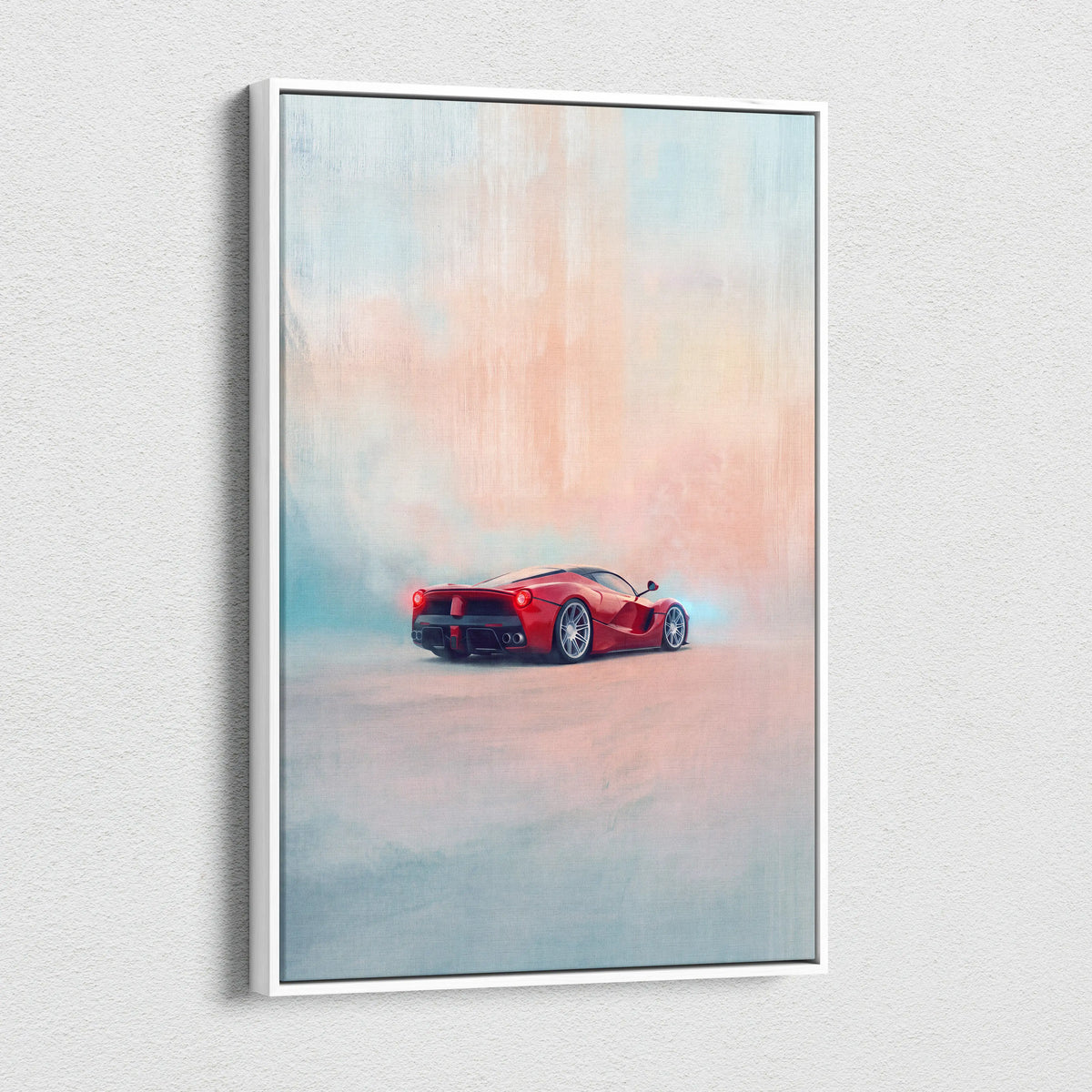 Ferrari LaFerrari Inspired Automotive Wall Art - Luxury Supercar Canvas Print