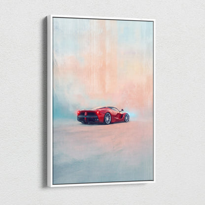 Ferrari LaFerrari Inspired Automotive Wall Art - Luxury Supercar Canvas Print