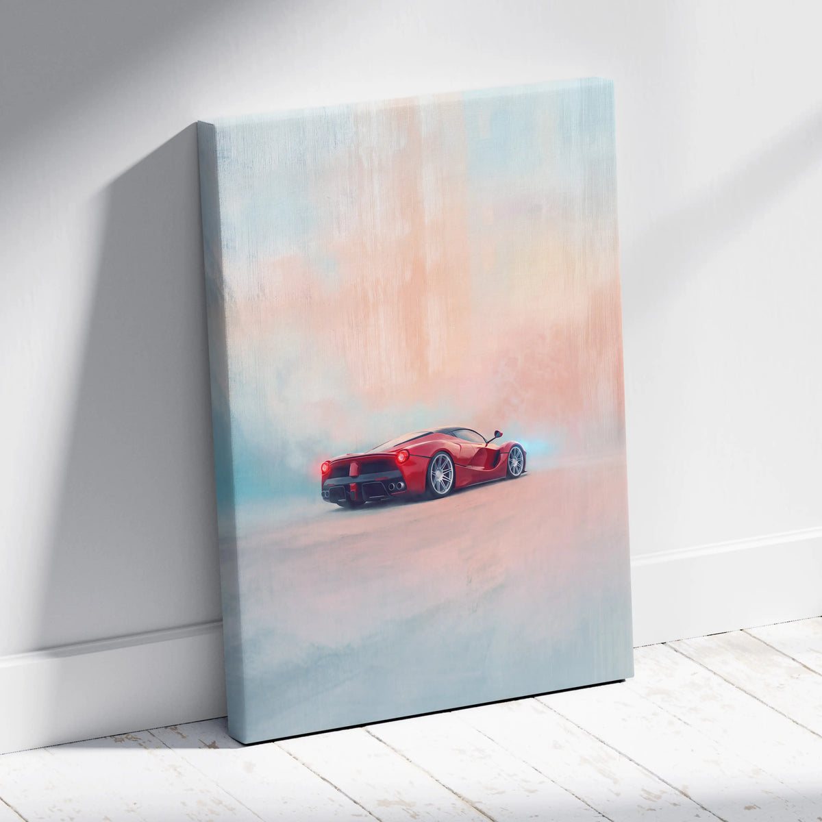 Ferrari LaFerrari Inspired Automotive Wall Art - Luxury Supercar Canvas Print