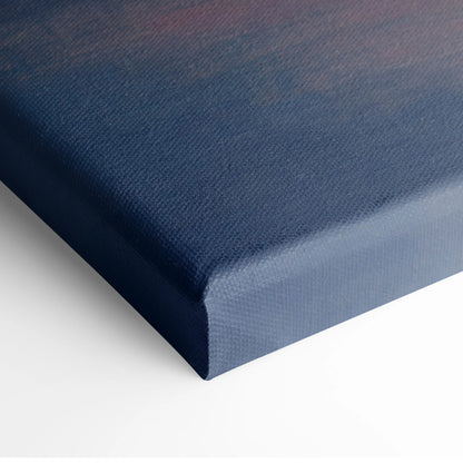Ferrari SF90 Stradale inspired car wall art canvas print in deep navy with subtle texture and blended gradient hues