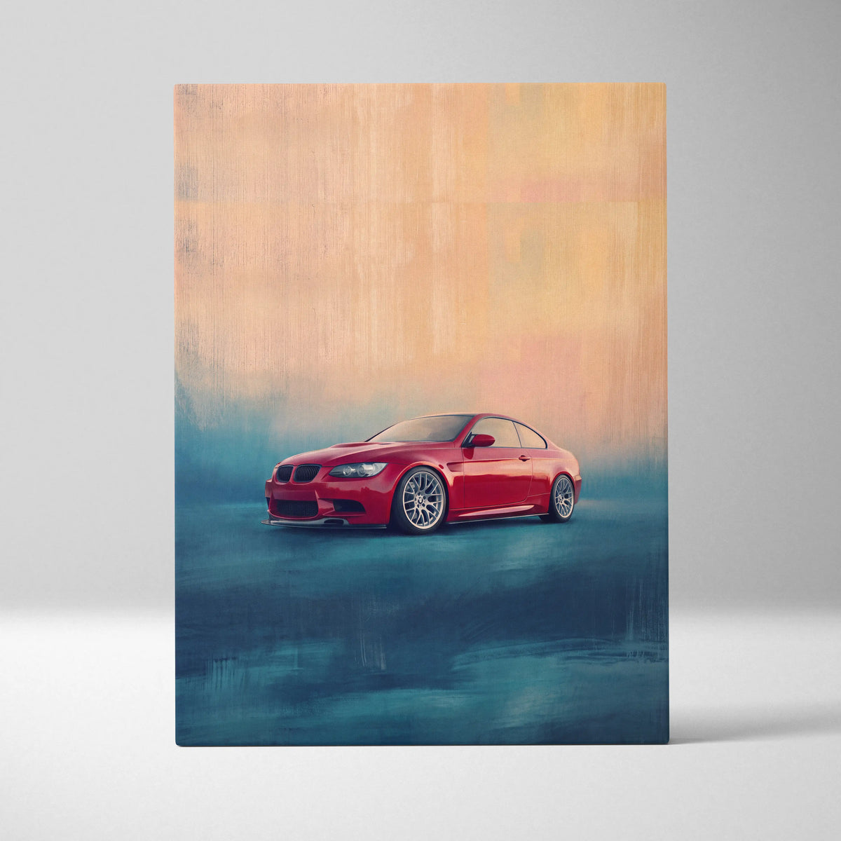 BMW M3 Inspired Automotive Wall Art, High Performance German Coupe Canvas Print