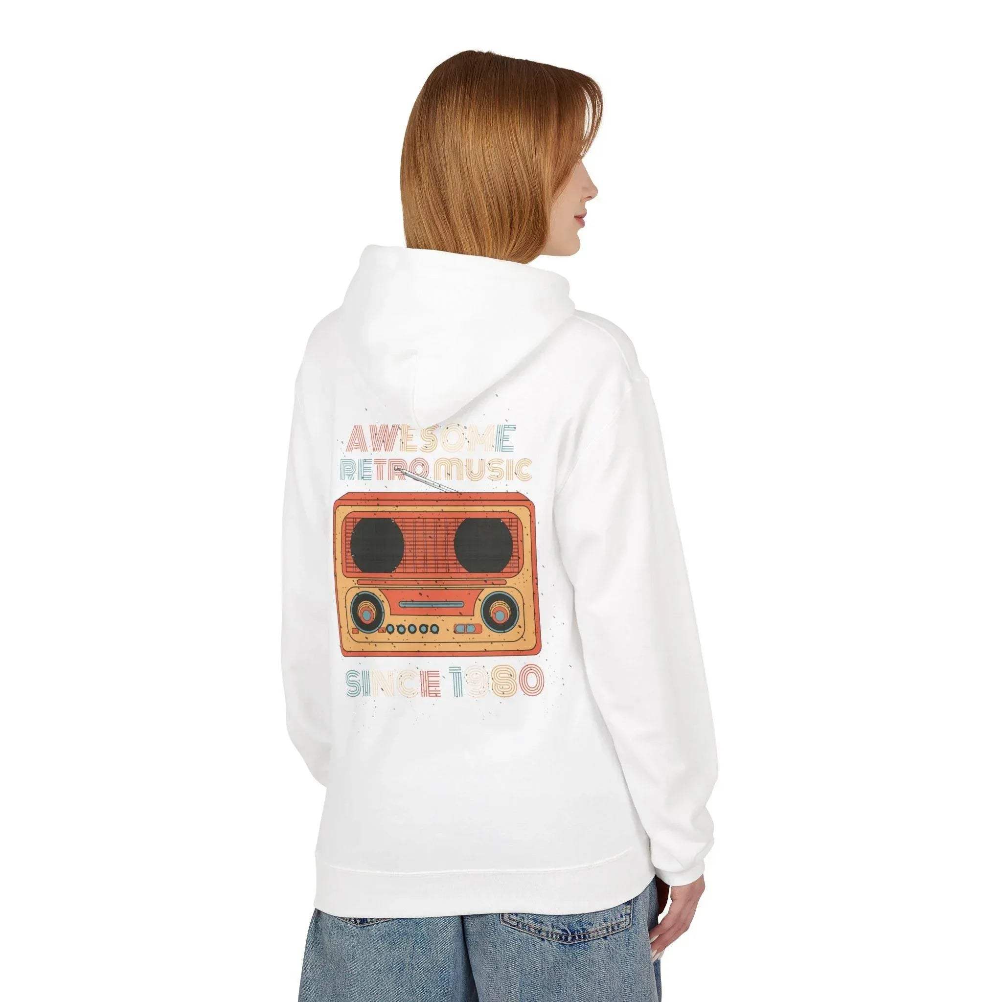 Stylish Retro Music Fleece Hoodie for Ultimate Comfort