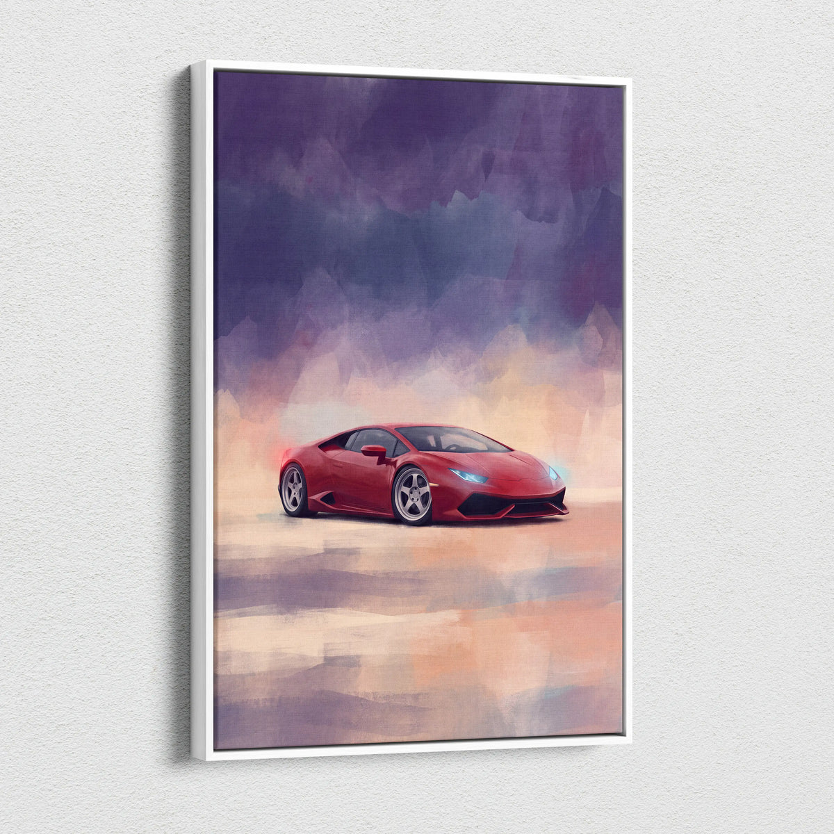 Lamborghini Huracán Inspired Canvas Art - Premium Automotive Wall Decor