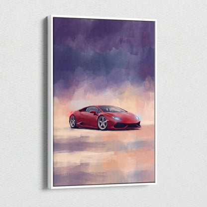 Lamborghini Huracán Inspired Canvas Art - Premium Automotive Wall Decor