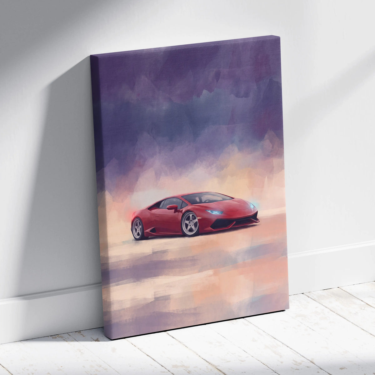 Lamborghini Huracán Inspired Canvas Art - Premium Automotive Wall Decor