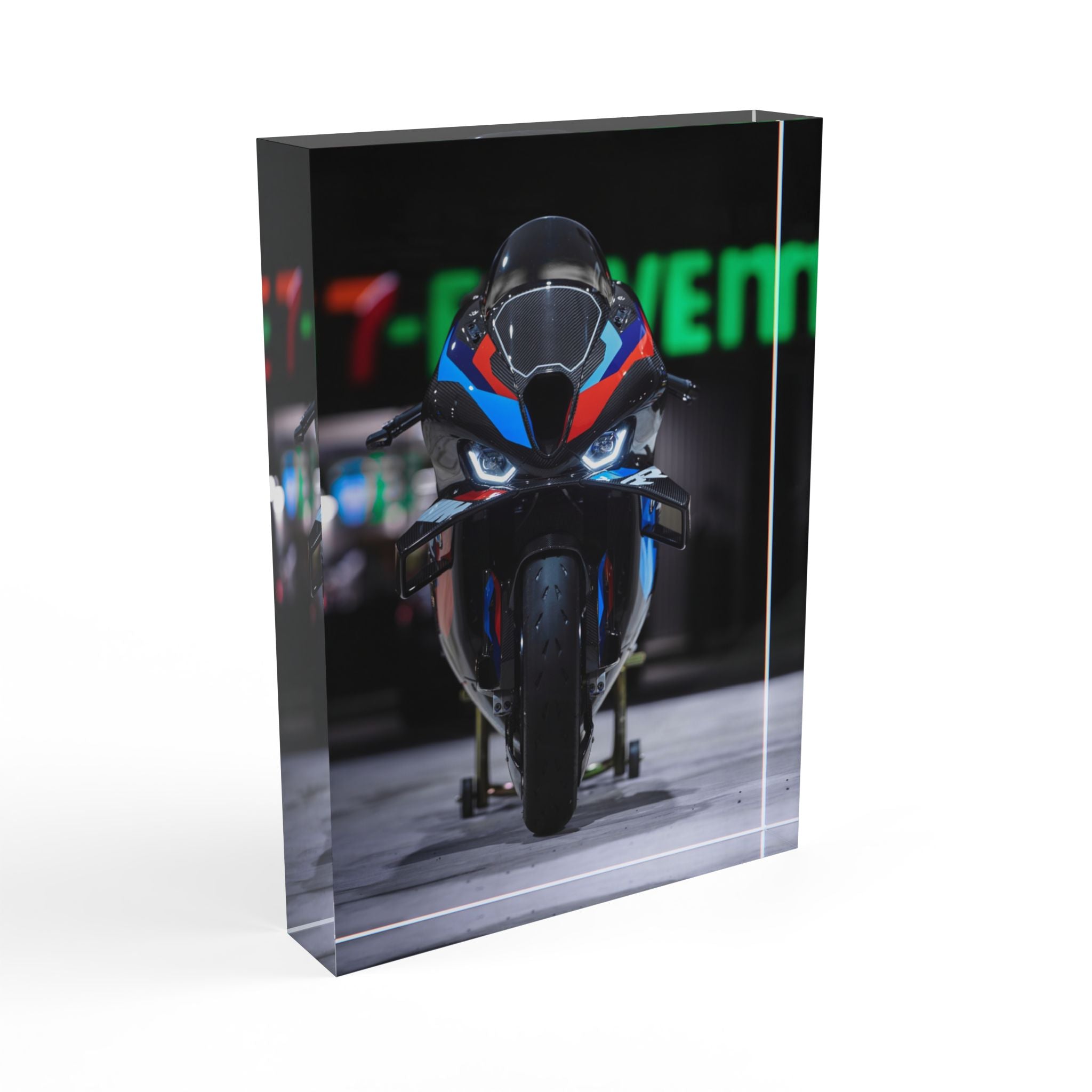 BMW M1000RR Motorcycle Acrylic Photo Block #001 - Throttle Designs