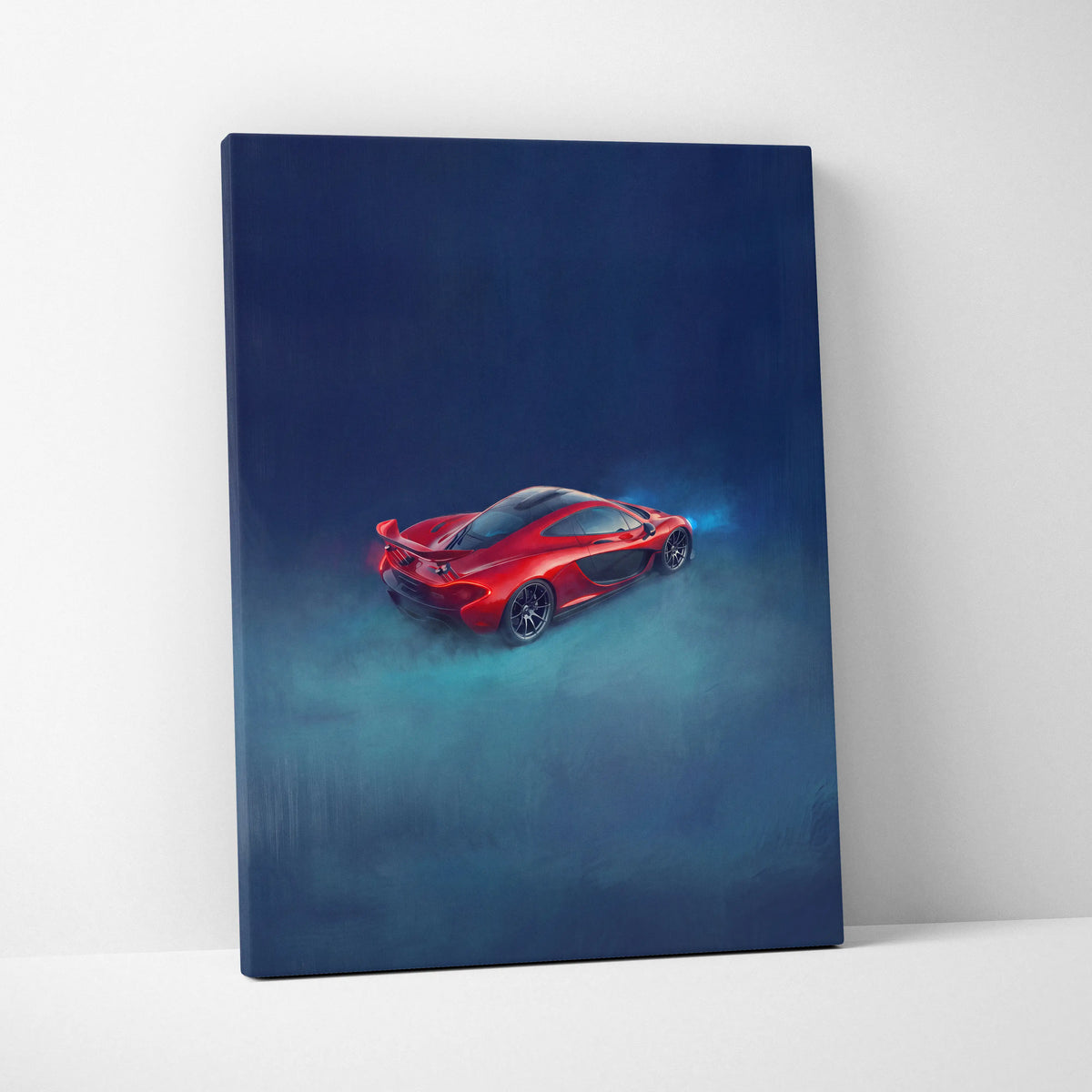 McLaren P1 Inspired Supercar Canvas Art - Custom Car Wall Art Print