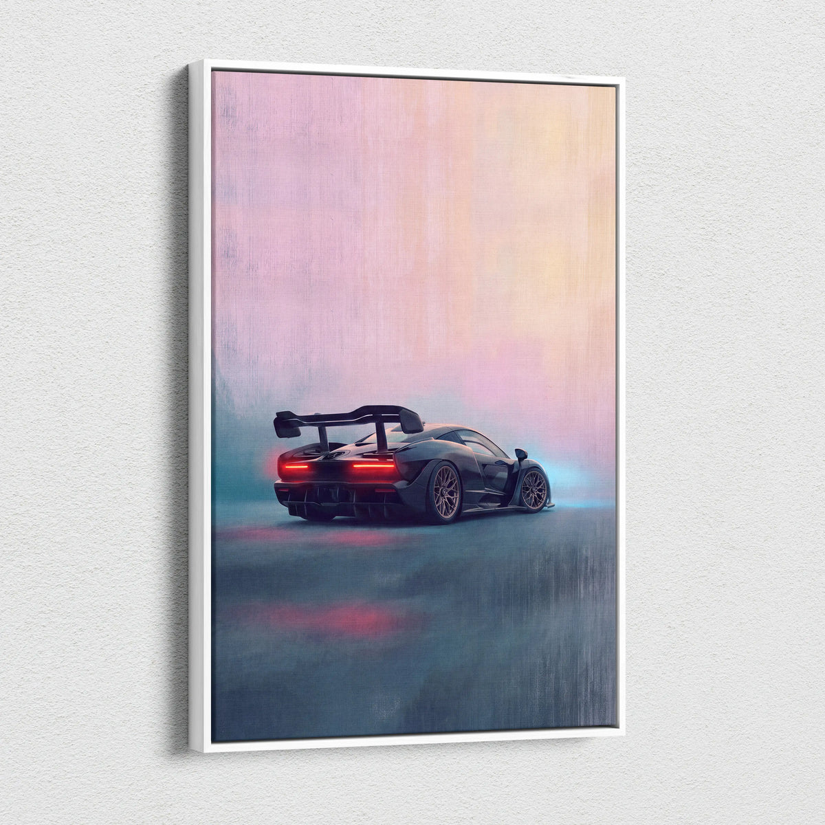 McLaren Senna Inspired Car Wall Art - Track Edition Canvas Painting Print