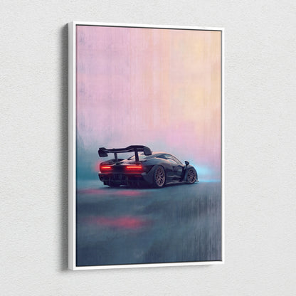 McLaren Senna Inspired Car Wall Art - Track Edition Canvas Painting Print