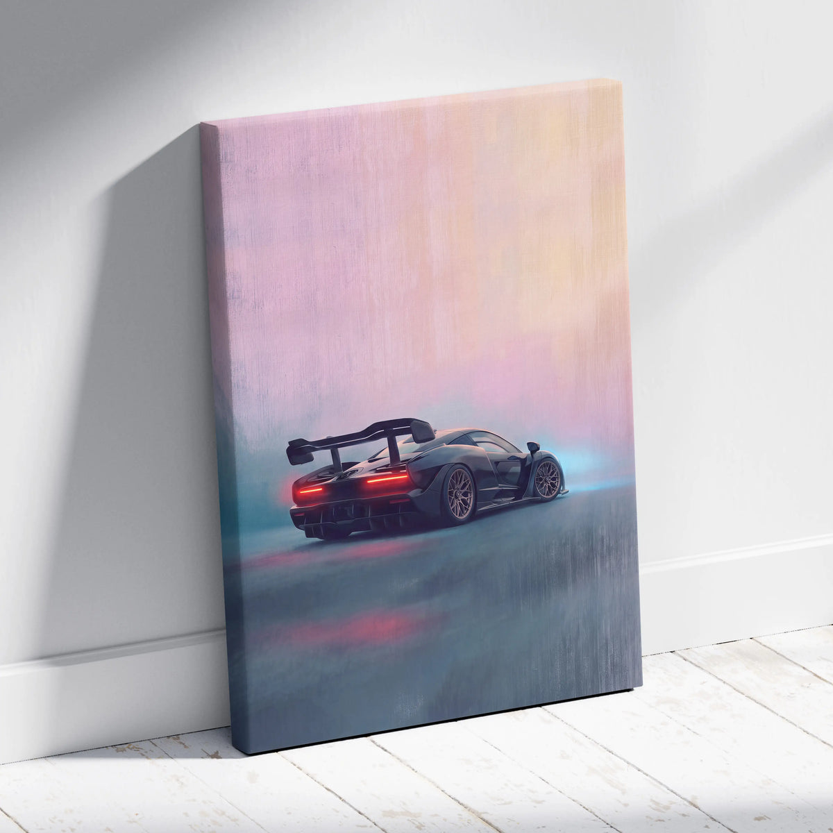 McLaren Senna Inspired Car Wall Art - Track Edition Canvas Painting Print