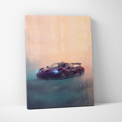 McLaren P1 Inspired Automotive Wall Art - Luxury Supercar Canvas Print
