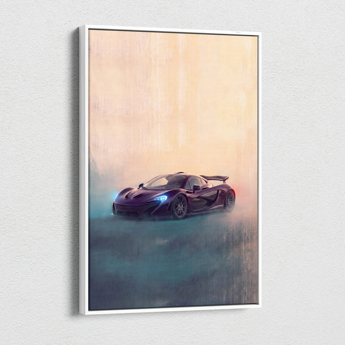 McLaren P1 Inspired Automotive Wall Art - Luxury Supercar Canvas Print