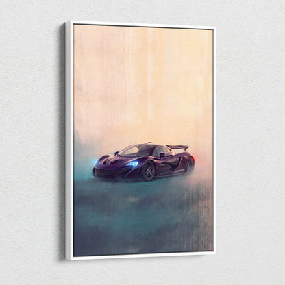 McLaren P1 Inspired Automotive Wall Art - Luxury Supercar Canvas Print