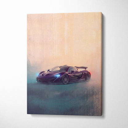 McLaren P1 Inspired Automotive Wall Art - Luxury Supercar Canvas Print