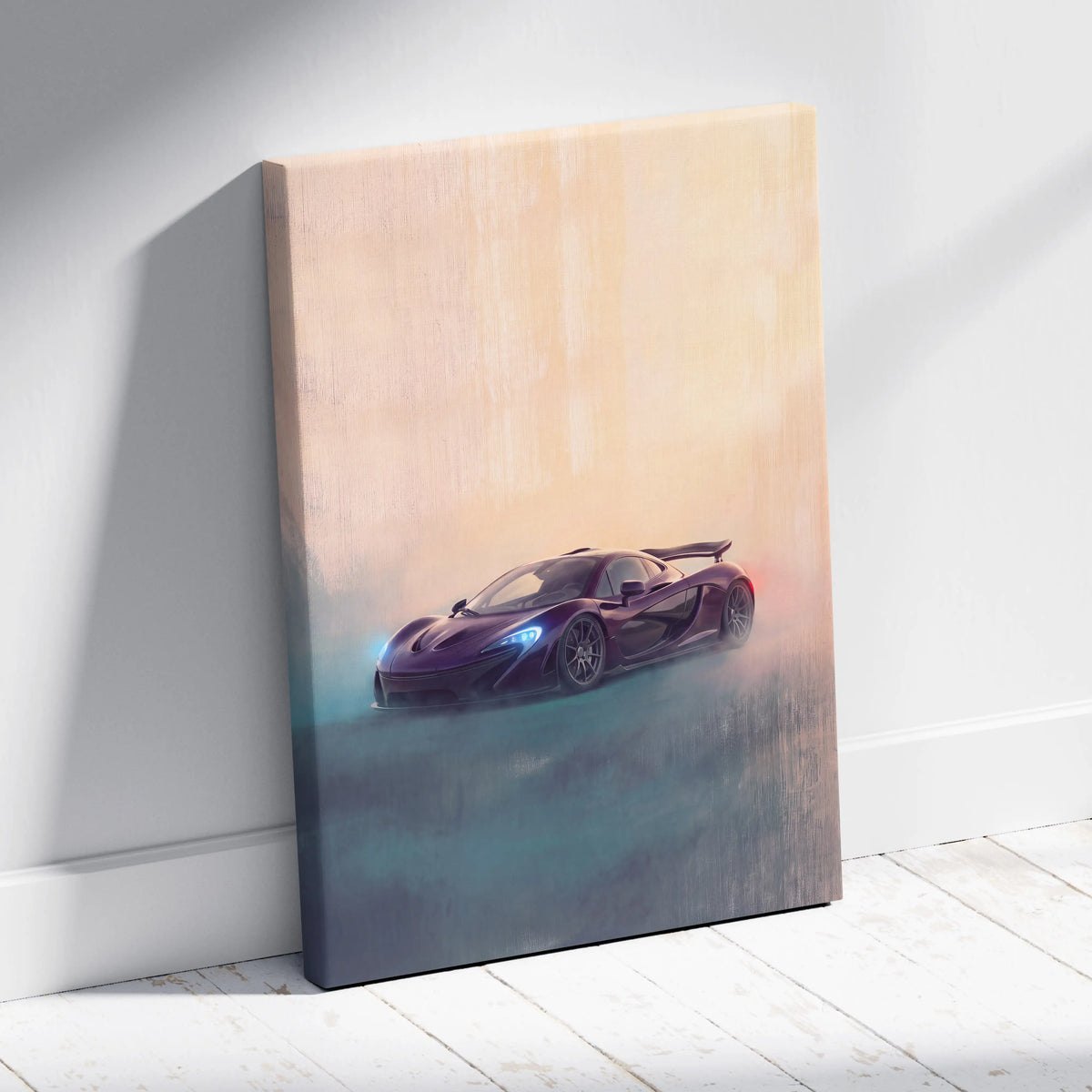 McLaren P1 Inspired Automotive Wall Art - Luxury Supercar Canvas Print