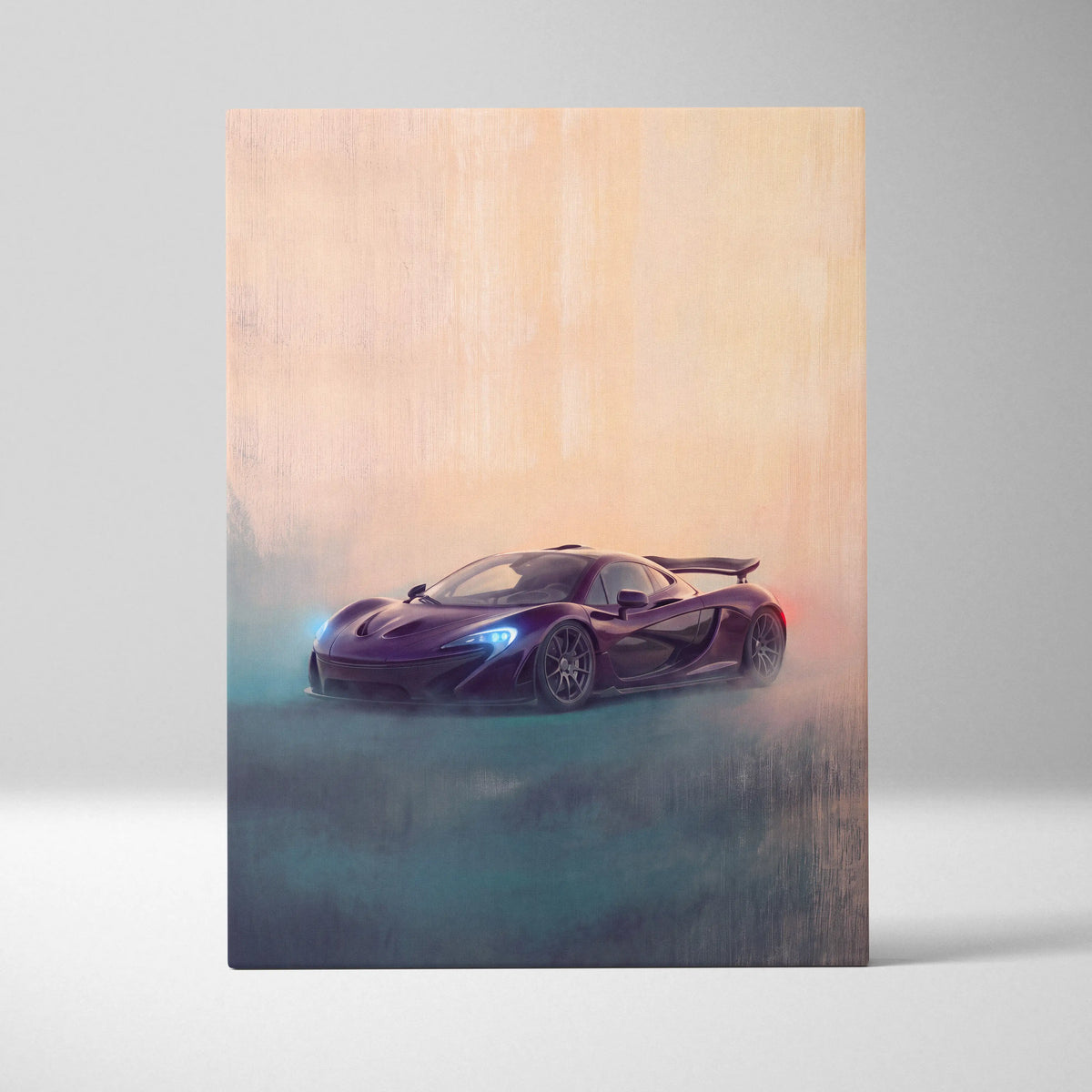 McLaren P1 Inspired Automotive Wall Art - Luxury Supercar Canvas Print
