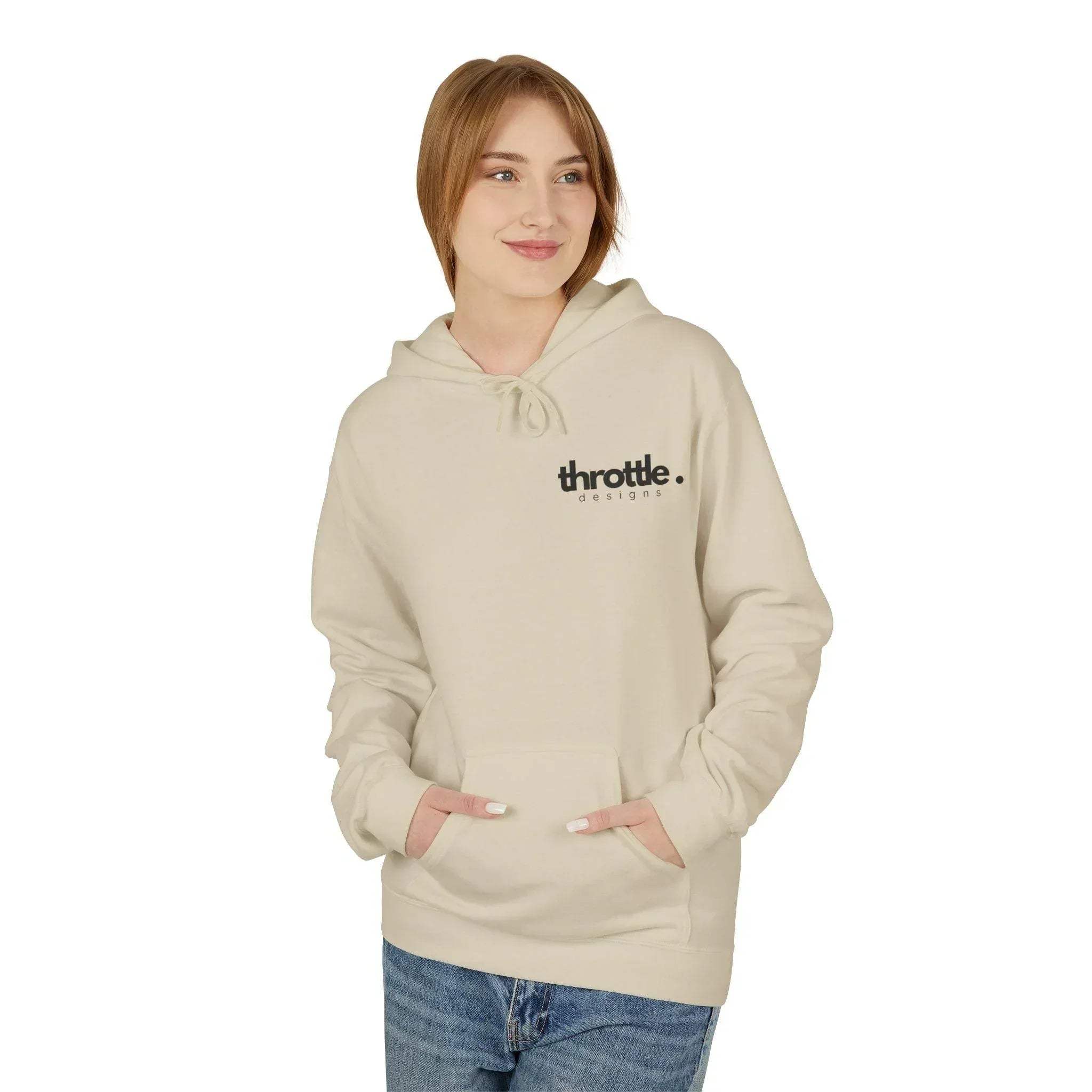 Throttle Designs Ultimate Comfort Fleece Hoodie - Small Logo