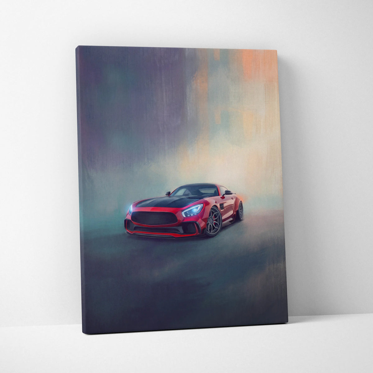 Mercedes-AMG GT Coupe Inspired Canvas Art - Premium Automotive Wall Decor