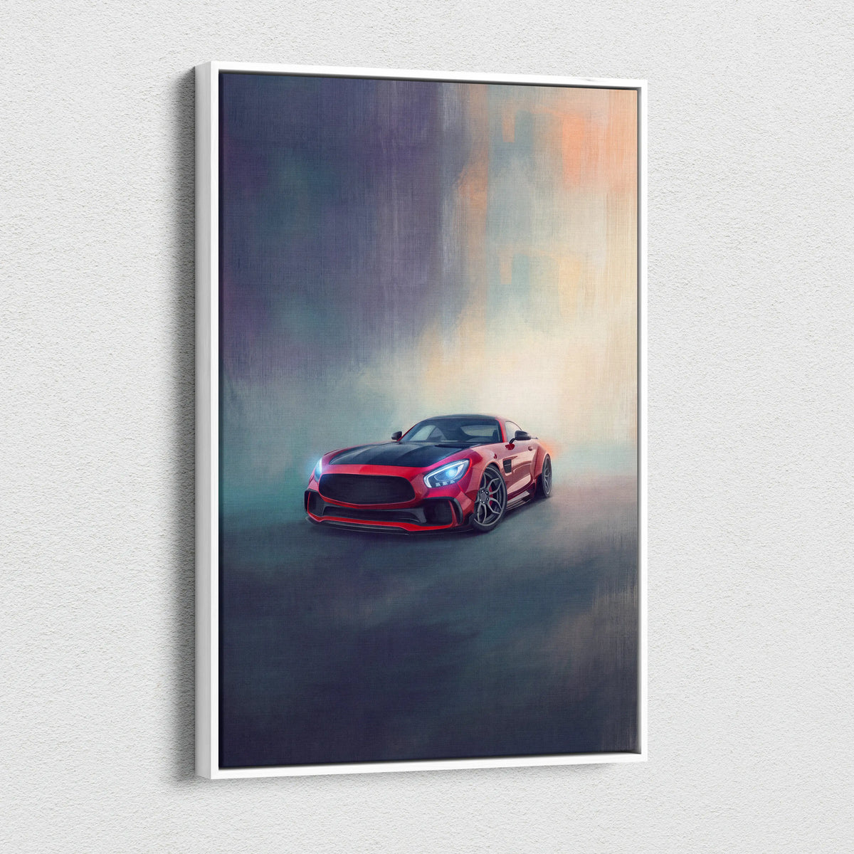 Mercedes-AMG GT Coupe Inspired Canvas Art - Premium Automotive Wall Decor