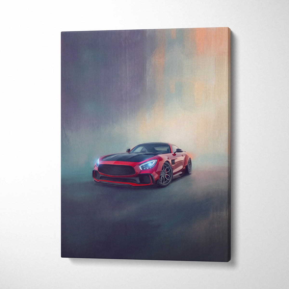 Mercedes-AMG GT Coupe Inspired Canvas Art - Premium Automotive Wall Decor