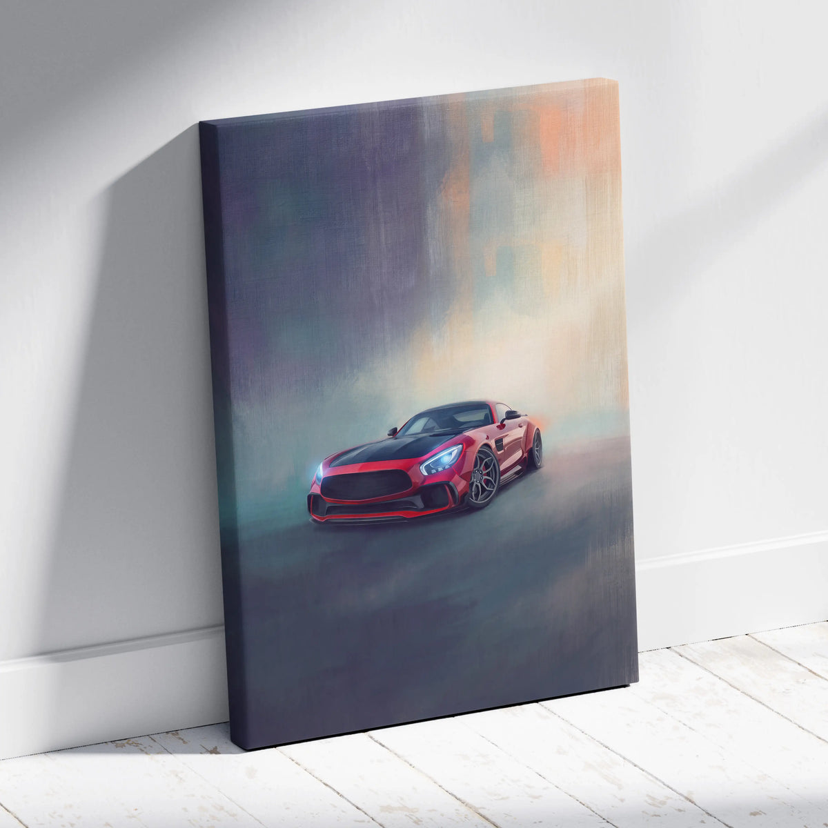 Mercedes-AMG GT Coupe Inspired Canvas Art - Premium Automotive Wall Decor