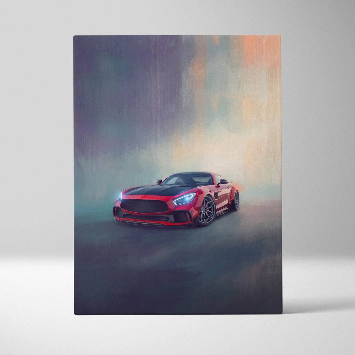 Mercedes-AMG GT Coupe Inspired Canvas Art - Premium Automotive Wall Decor