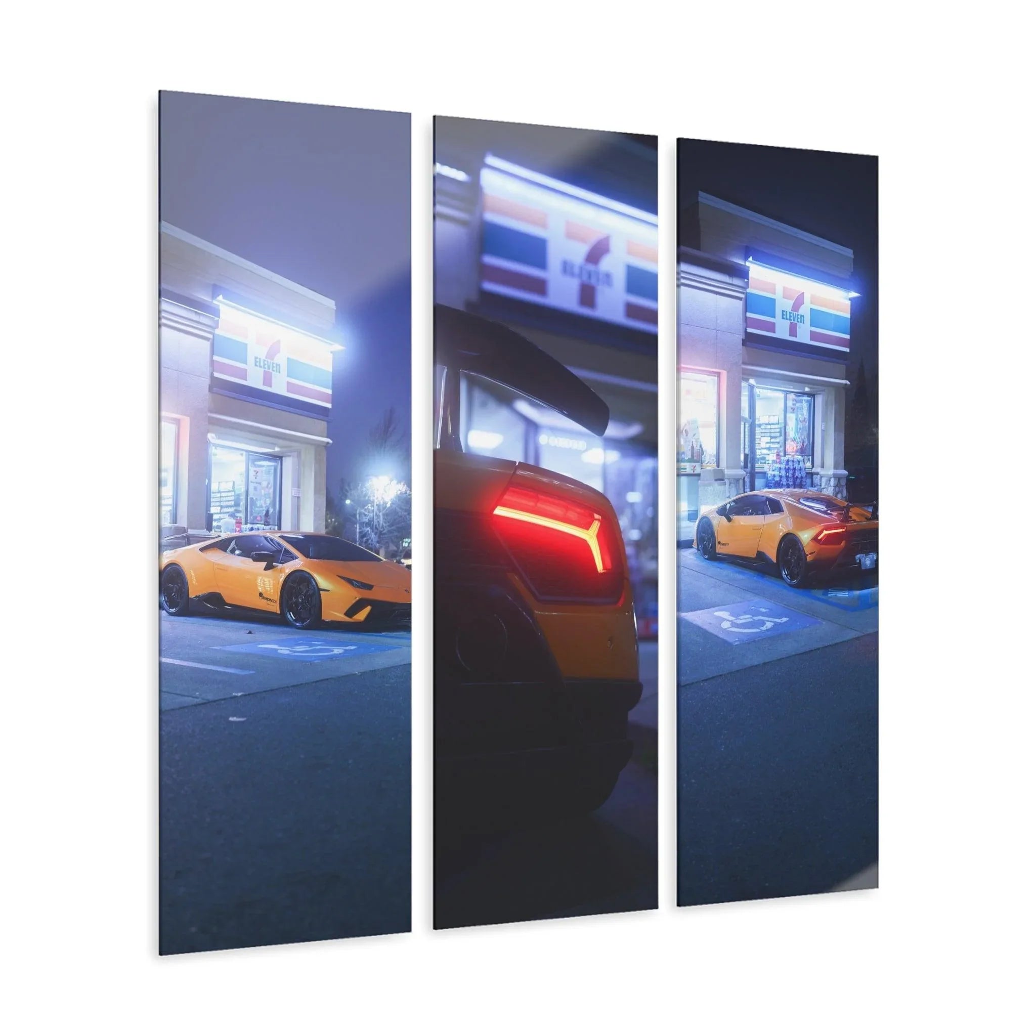 Lamborghini Huracan 3-Piece Acrylic Wall Art #002 for Decor