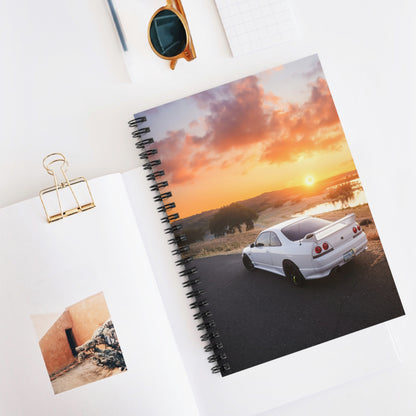 Nissan Skyline R33 GTS-T Automotive Spiral Notebook #003 - Throttle Designs