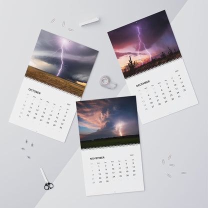 2027 Storms Wall Calendar – Thunderstorms, Lightning Skies & Atmospheric Weather Artwork